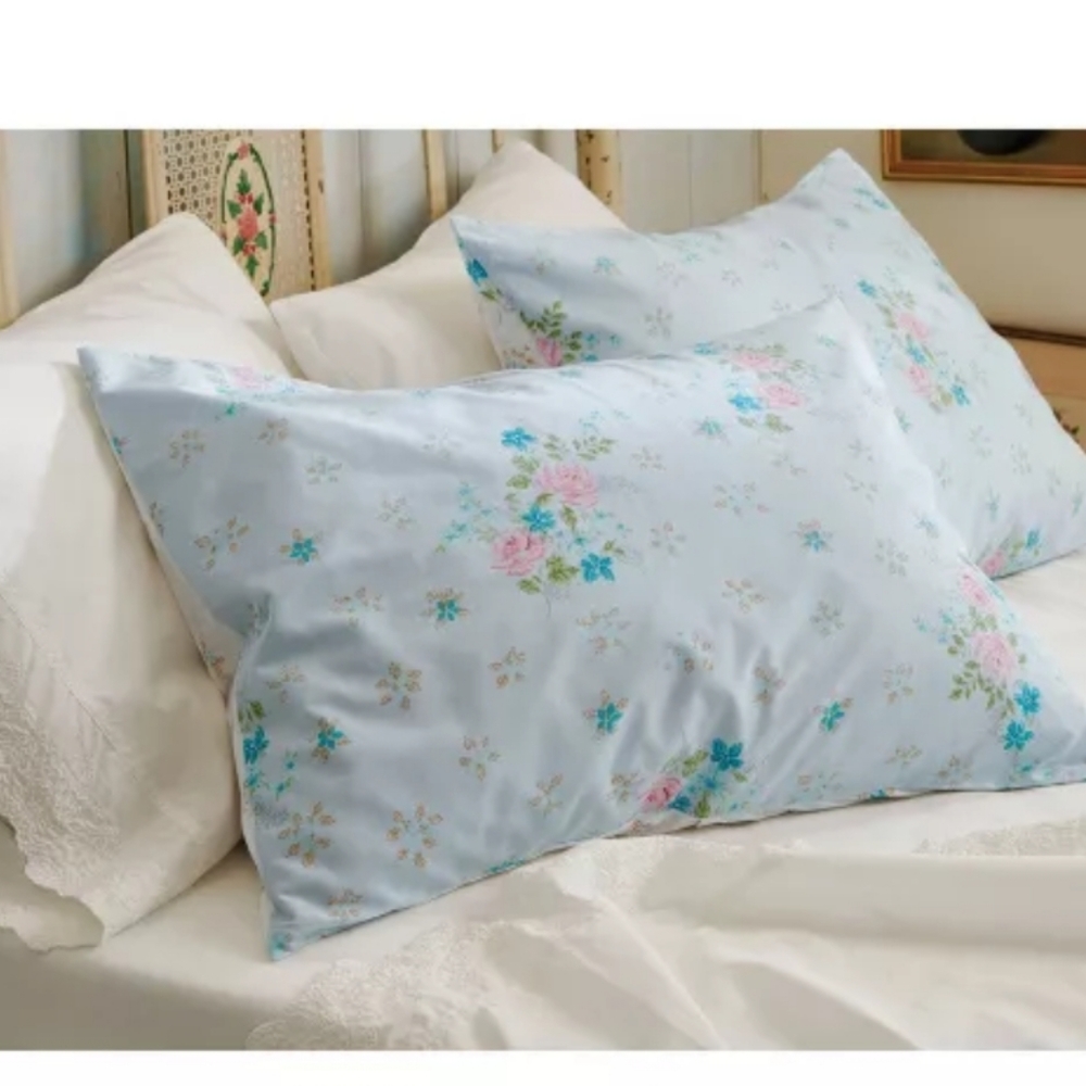 Lily Rose Duvet Cover Set Blue - Simply Shabby Chi - Picture 5 of 13